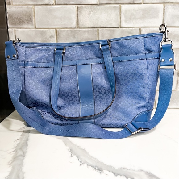 Coach Diaper Bag - Dusty Blue - NEVER USED - Picture 3 of 6